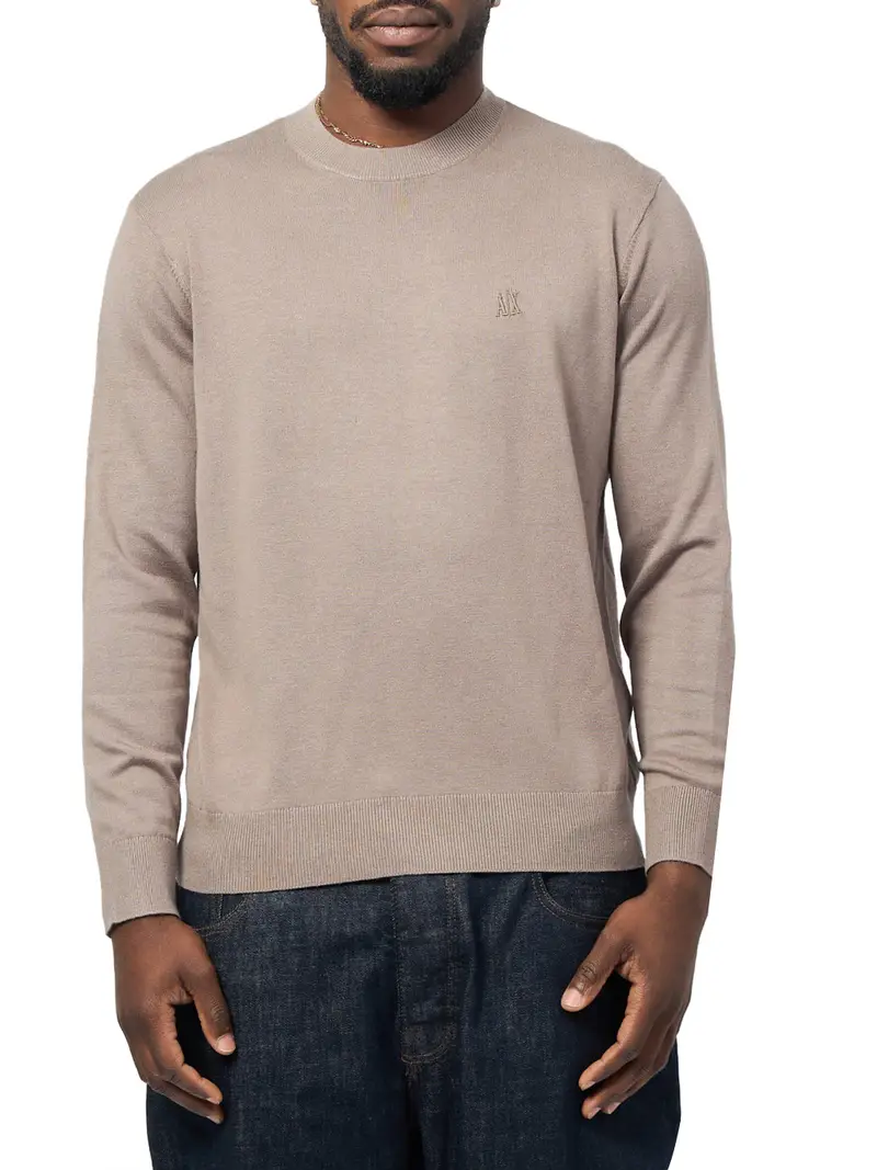 pullover armani exchange da uomo - beige