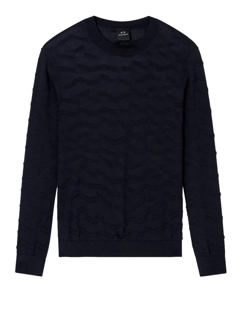 pullover armani exchange da uomo - blu