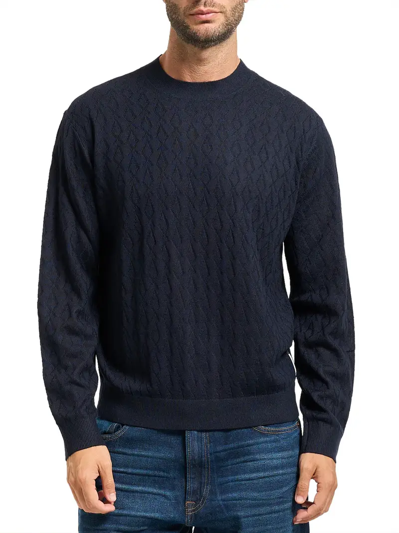 pullover armani exchange da uomo - blu