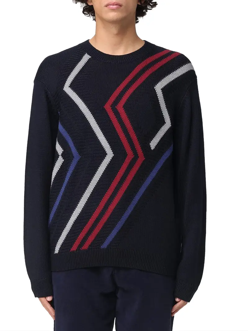 pullover armani exchange da uomo - blu