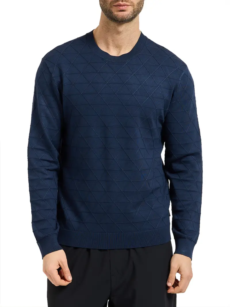 pullover armani exchange da uomo - blu