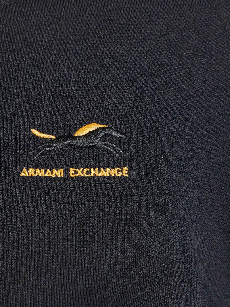 Pullover giallo oro / nero miniatura 2