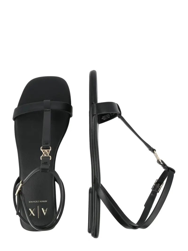 Sandalo con cinturino TINA nero miniatura 2