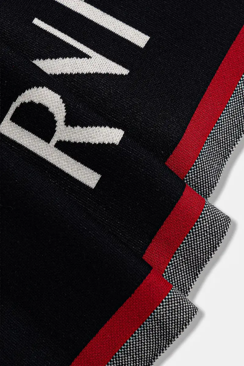 scialle con lana colore blu navy XM001552 AF13776 miniatura 3