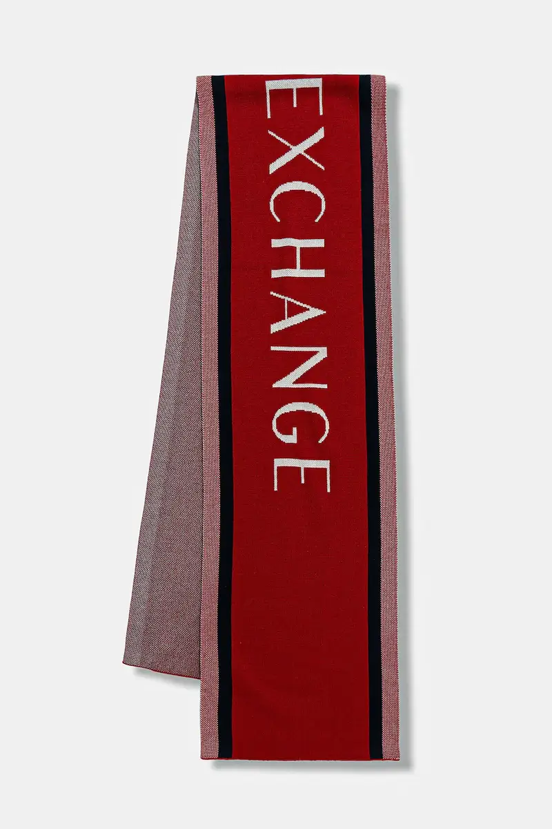 scialle con lana colore rosso XM001552 AF13776