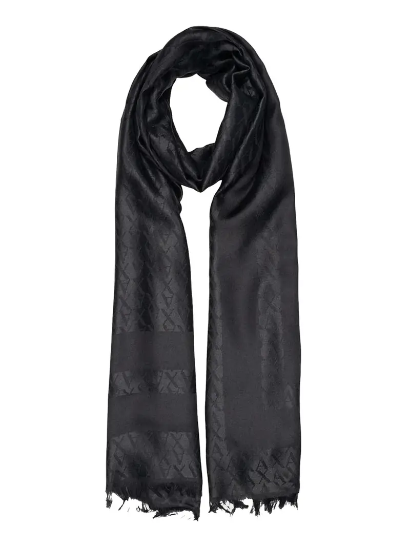 sciarpa armani exchange da donna - nero