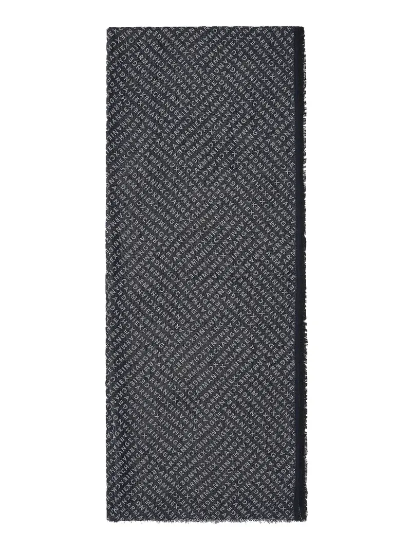 sciarpa armani exchange da uomo - blu