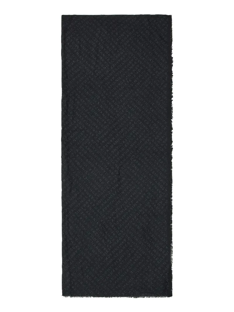 sciarpa armani exchange da uomo - nero