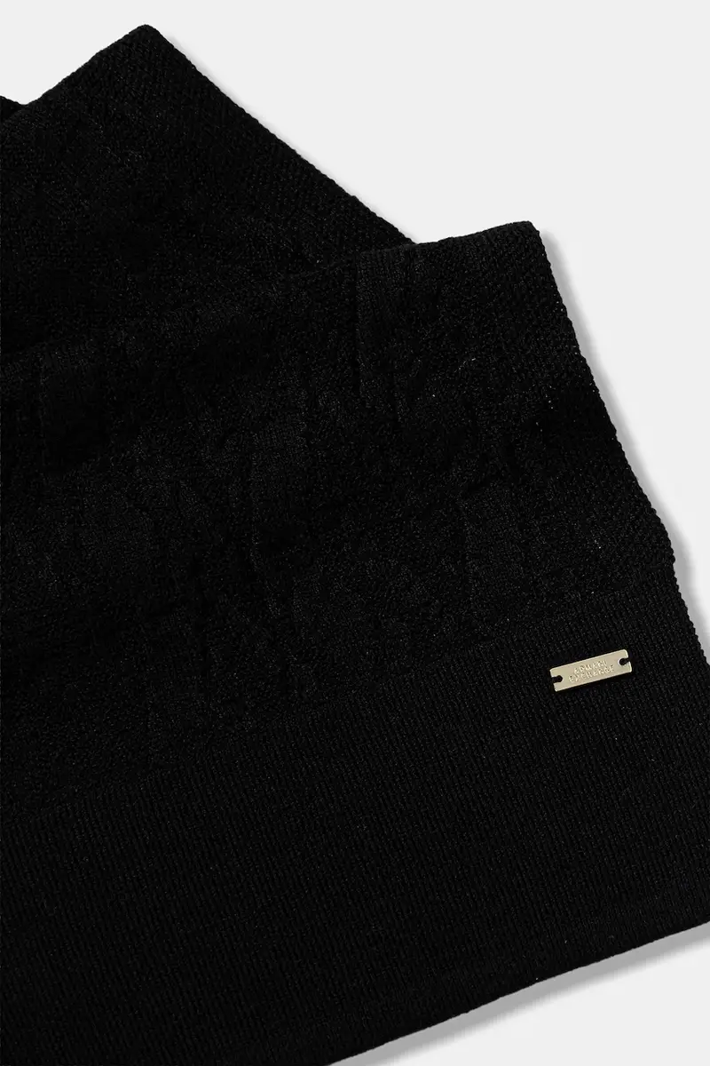 sciarpa in lana donna colore nero XW001496 AF11956 miniatura 2