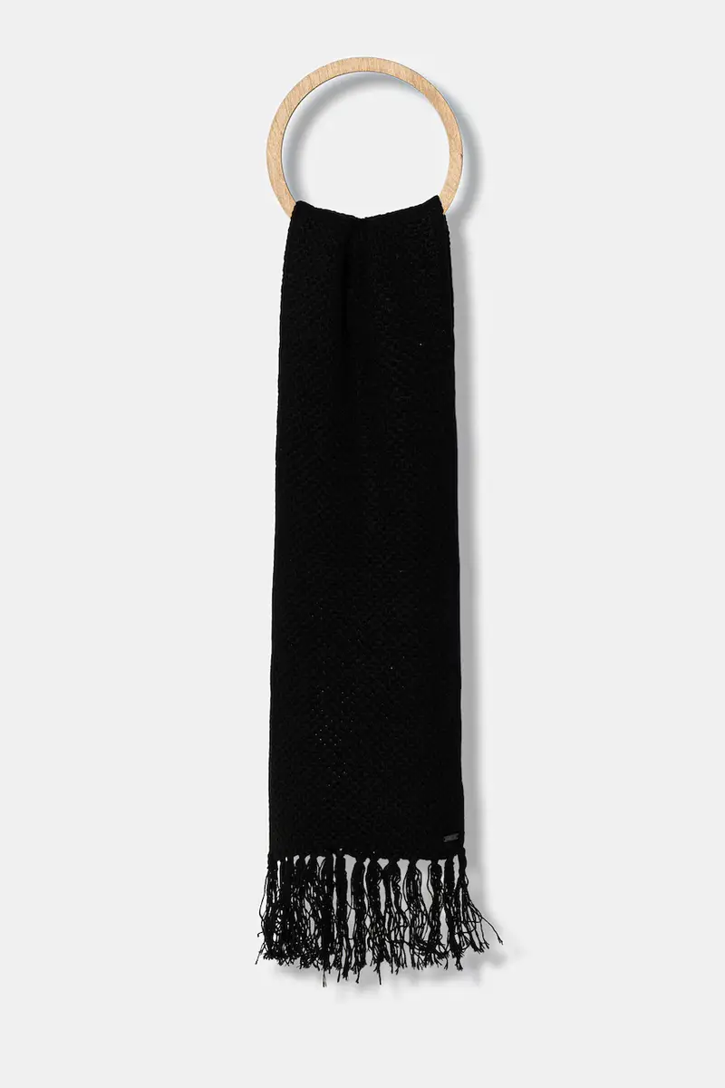 sciarpa in lana donna colore nero XW001500 AF16604