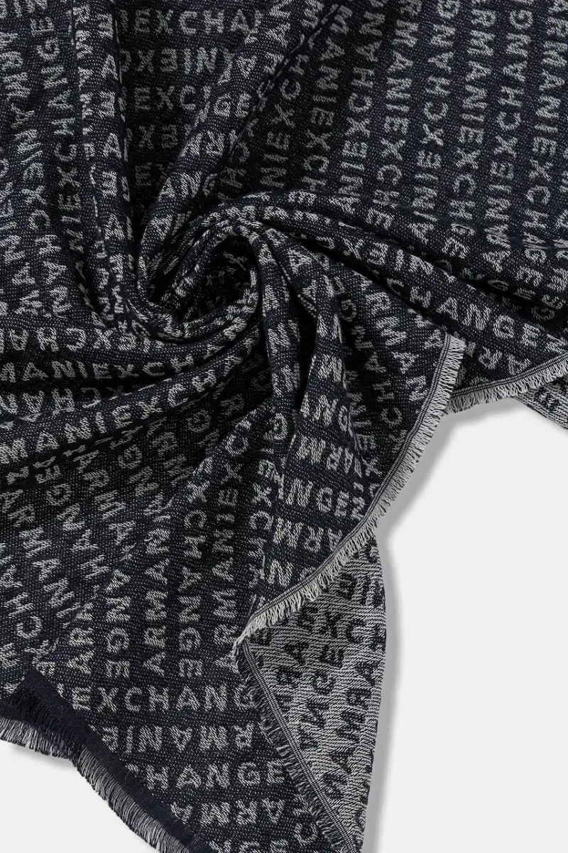 sciarpa uomo colore blu navy XM001714 AF17470 miniatura 2