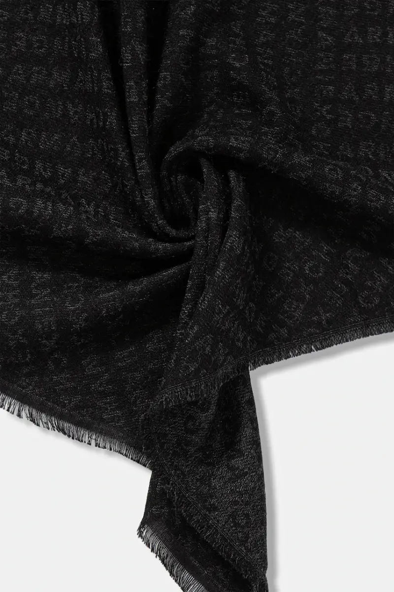 sciarpa uomo colore nero XM001714 AF17470 miniatura 2