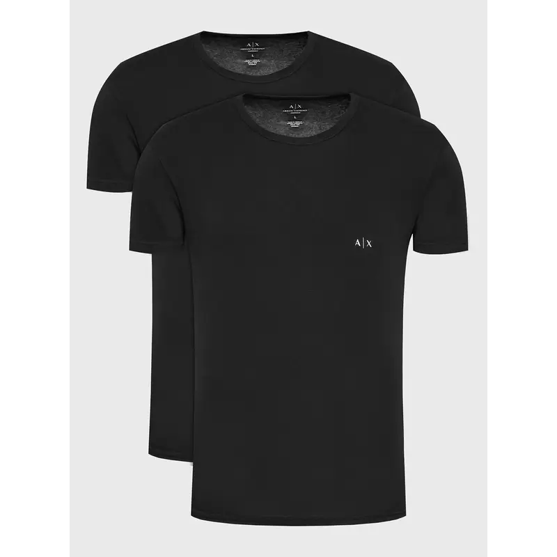 Set di t-shirt 956005 CC282 07320 Nero Slim Fit