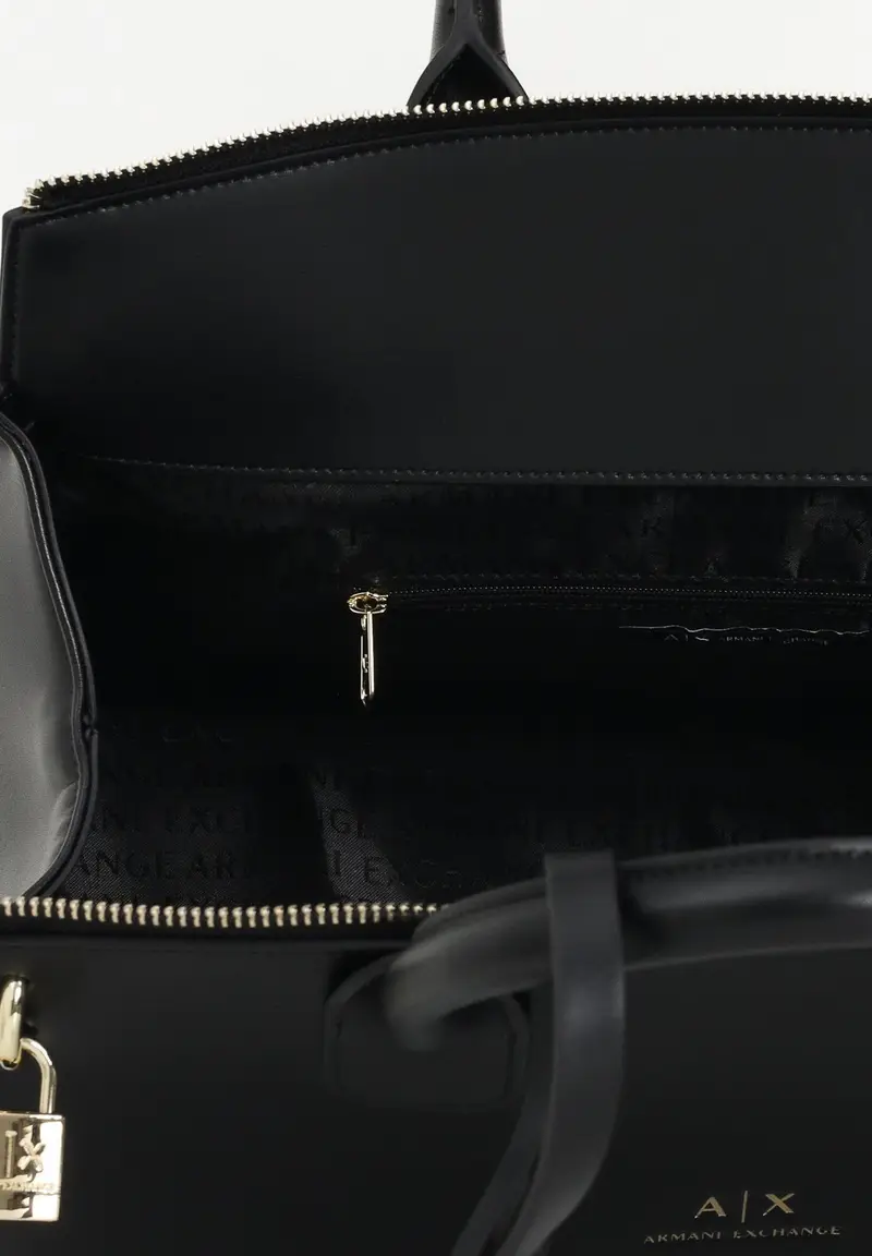 ARMANI EXCHANGE Shopper Boston nera da donna miniatura 3