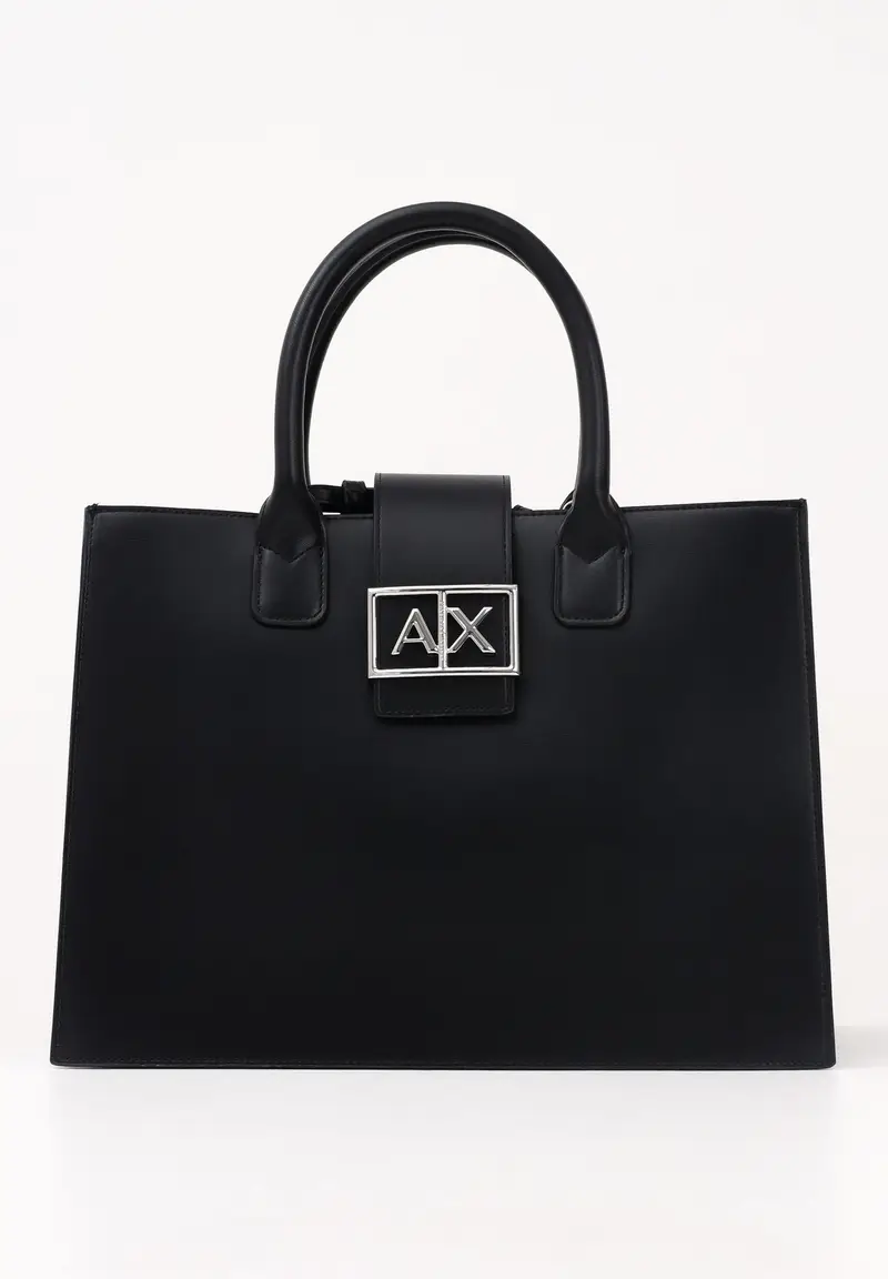 ARMANI EXCHANGE Shopper nera da donna