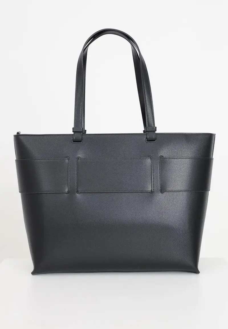 ARMANI EXCHANGE Shopper nera da donna con logo miniatura 3