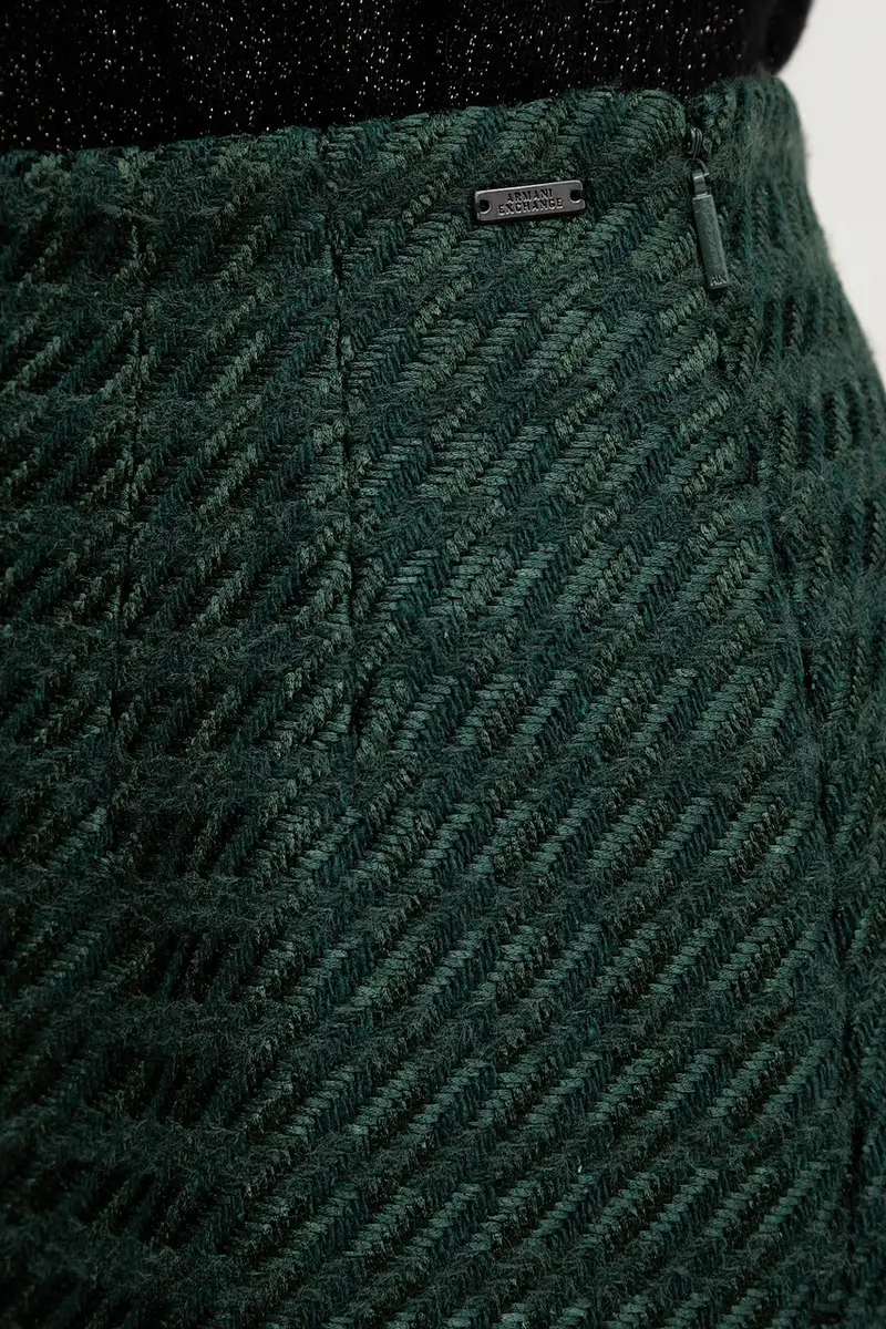 shorts con aggiunta di lana donna colore verde XW000718 AF16208 miniatura 5