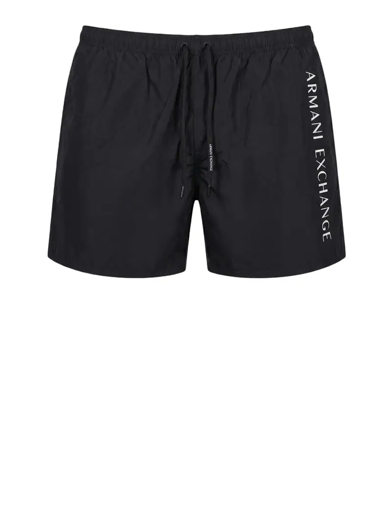 shorts mare armani exchange da uomo - nero