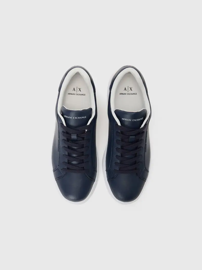 Sneaker bassa blu scuro miniatura 3