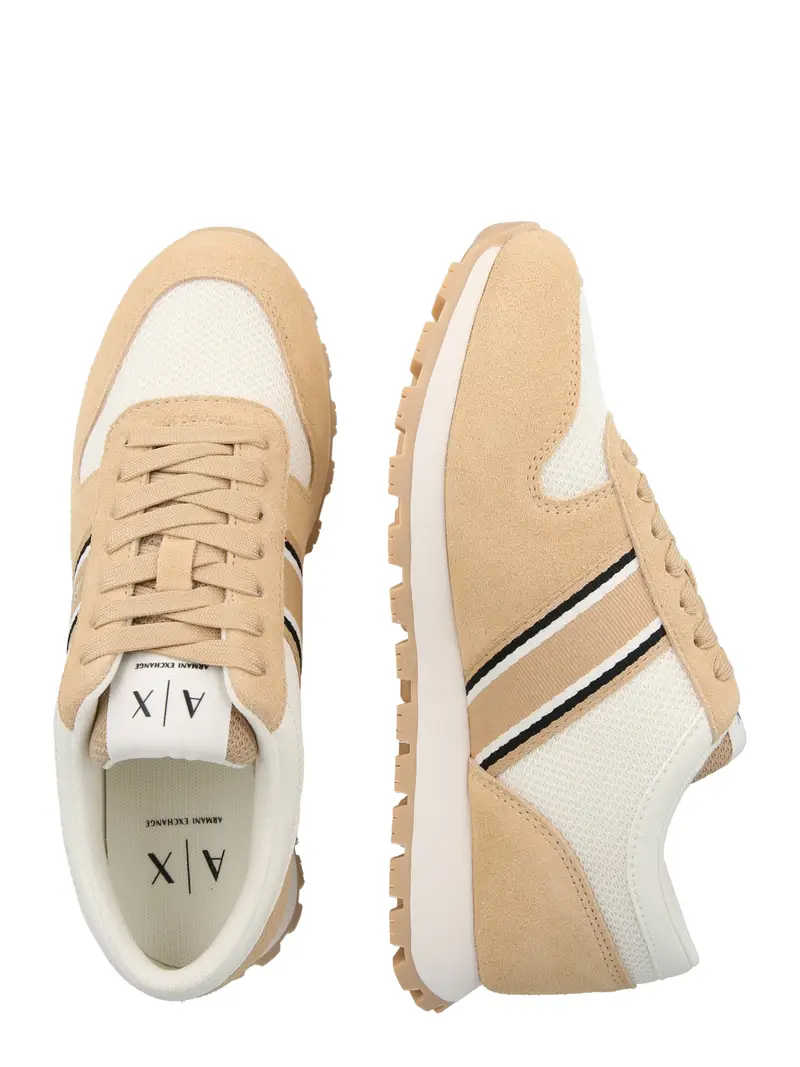 Sneaker bassa camello / nero / bianco miniatura 2