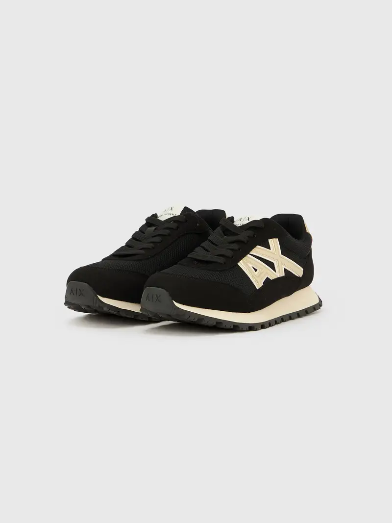 Sneaker bassa champagne / nero miniatura 2