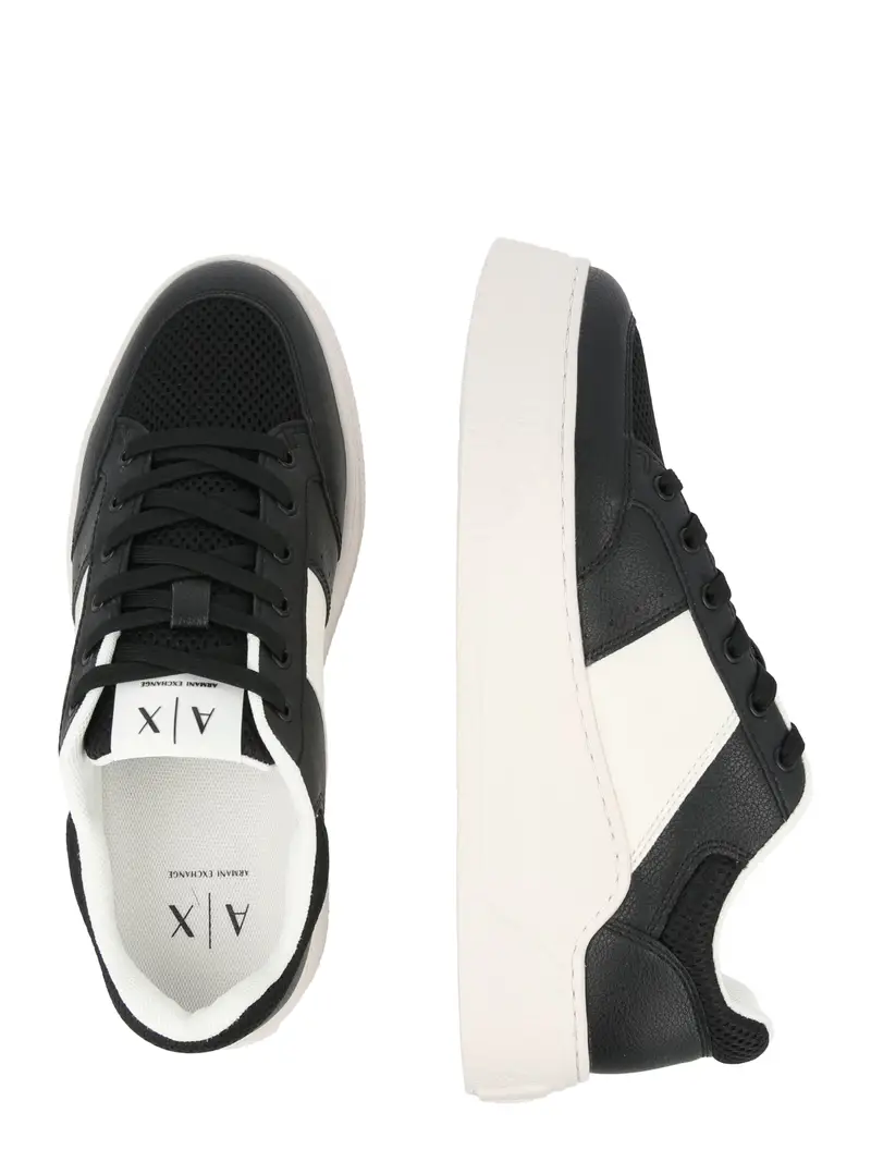 Sneaker bassa nero / bianco miniatura 2