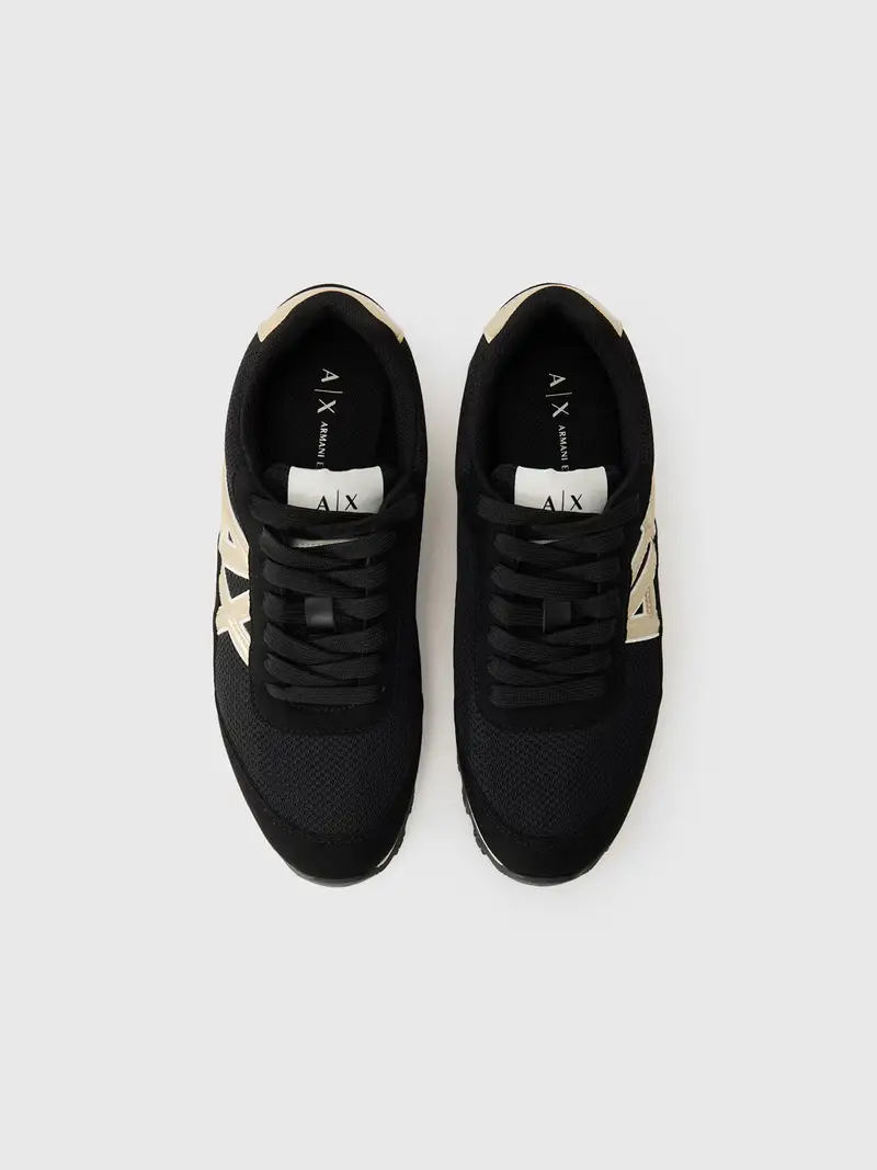 Sneaker bassa oro / nero / bianco miniatura 3