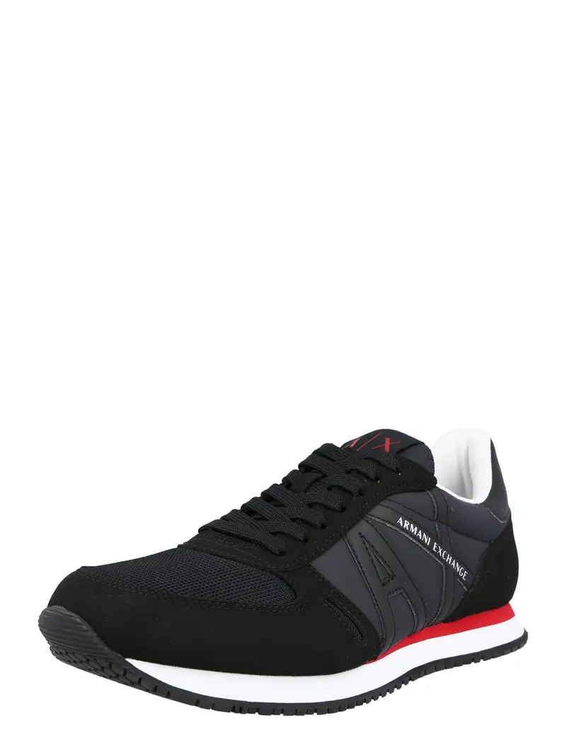 ARMANI EXCHANGE Sneaker bassa  rosso / nero / bianco