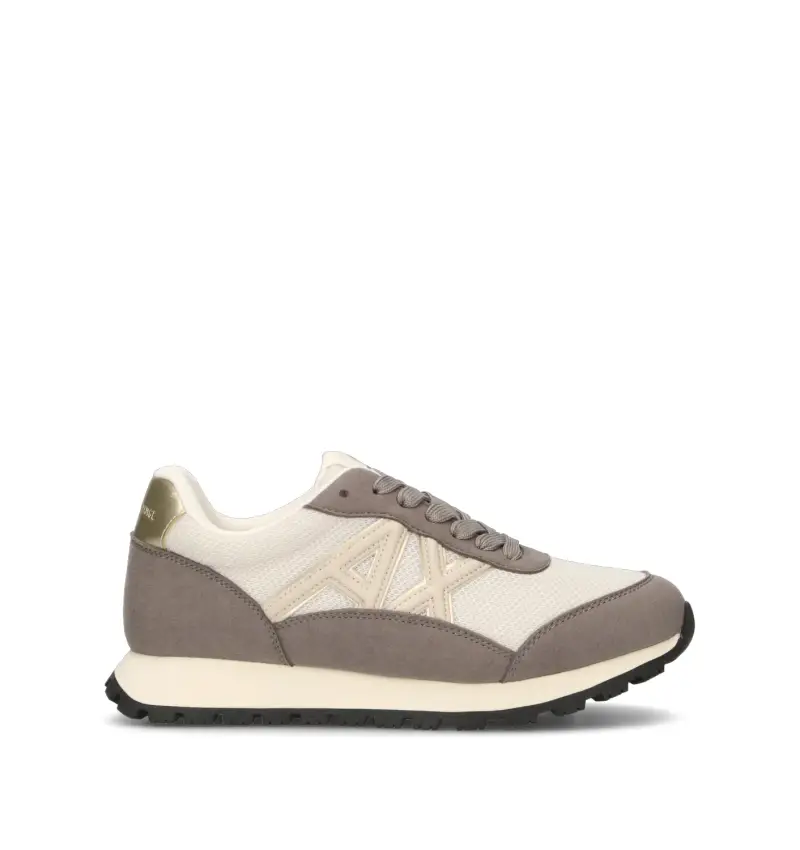 Sneaker donna bianca/taupe Vario