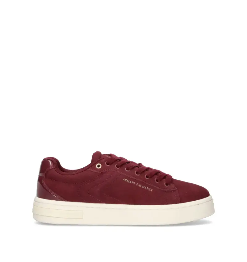 Sneaker donna bordeaux in suede Vario