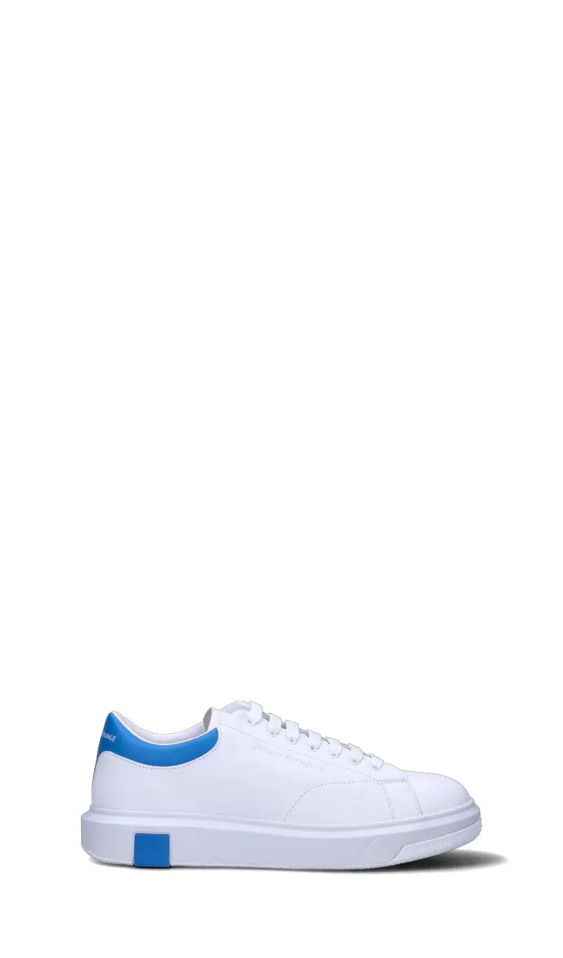 Sneaker uomo bianca/azzurra in pelle Vario