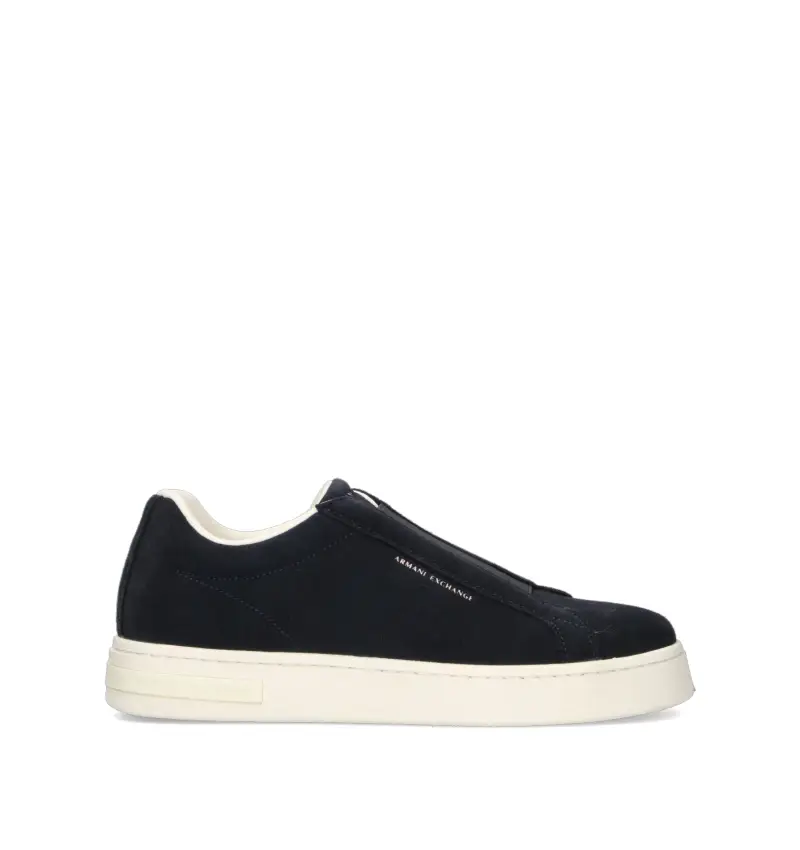 Sneaker uomo blu in suede Vario