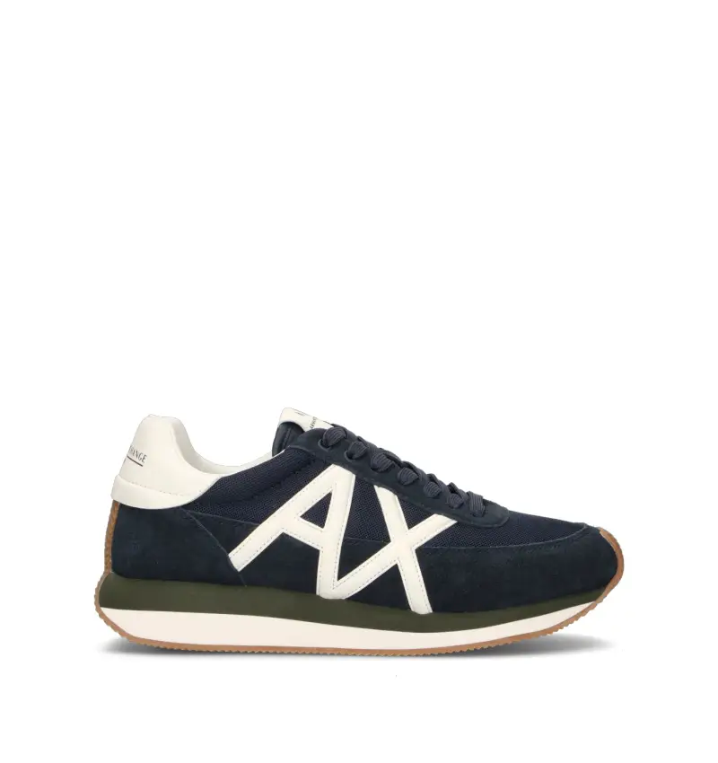 Sneaker uomo blu in suede Vario