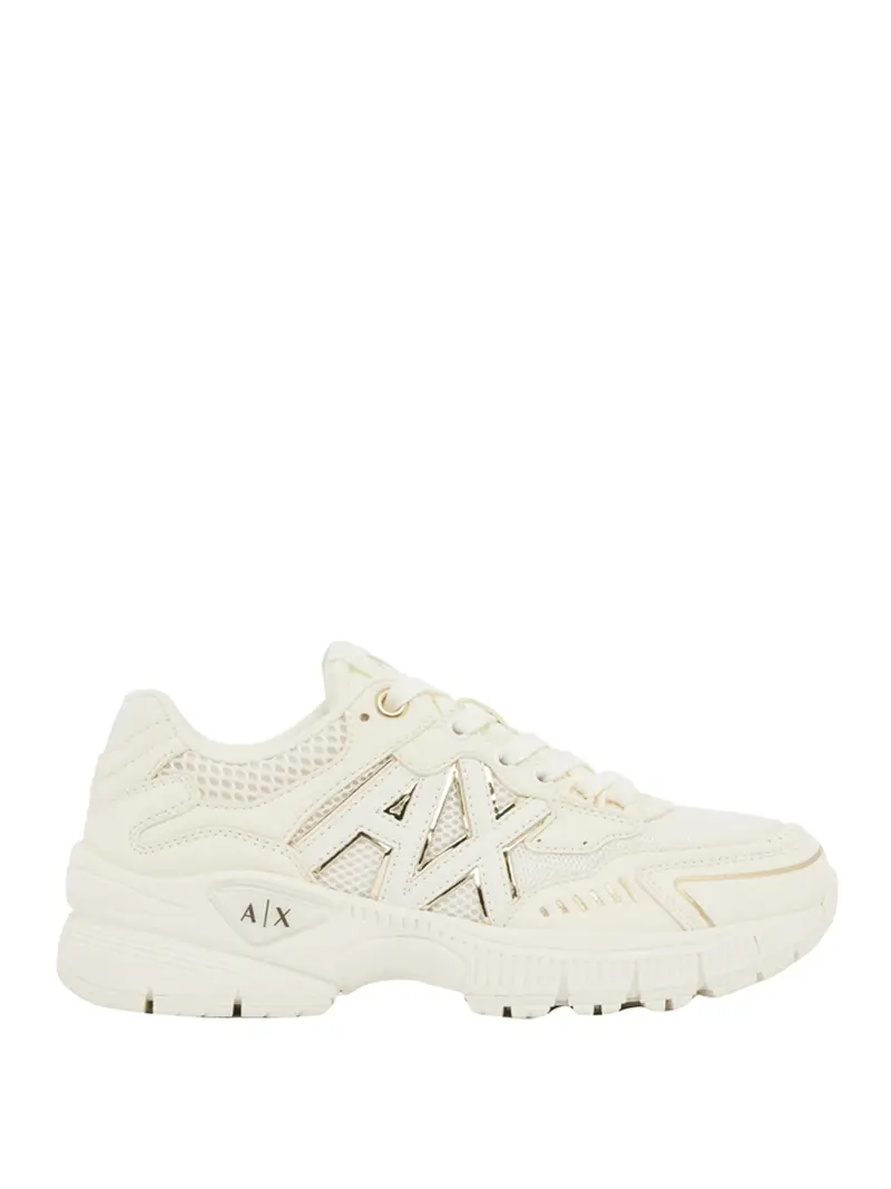 sneakers armani exchange da donna - avorio
