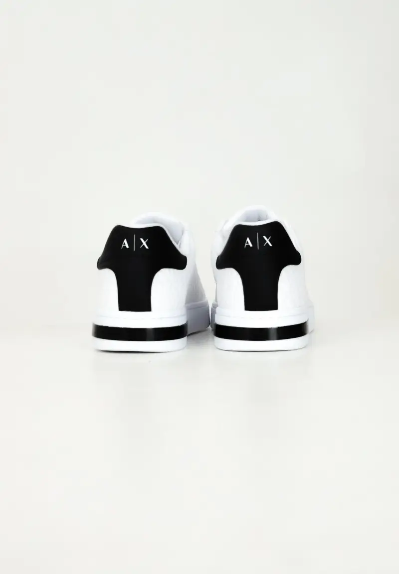 Sneakers bianche da uomo con logo all-over miniatura 2