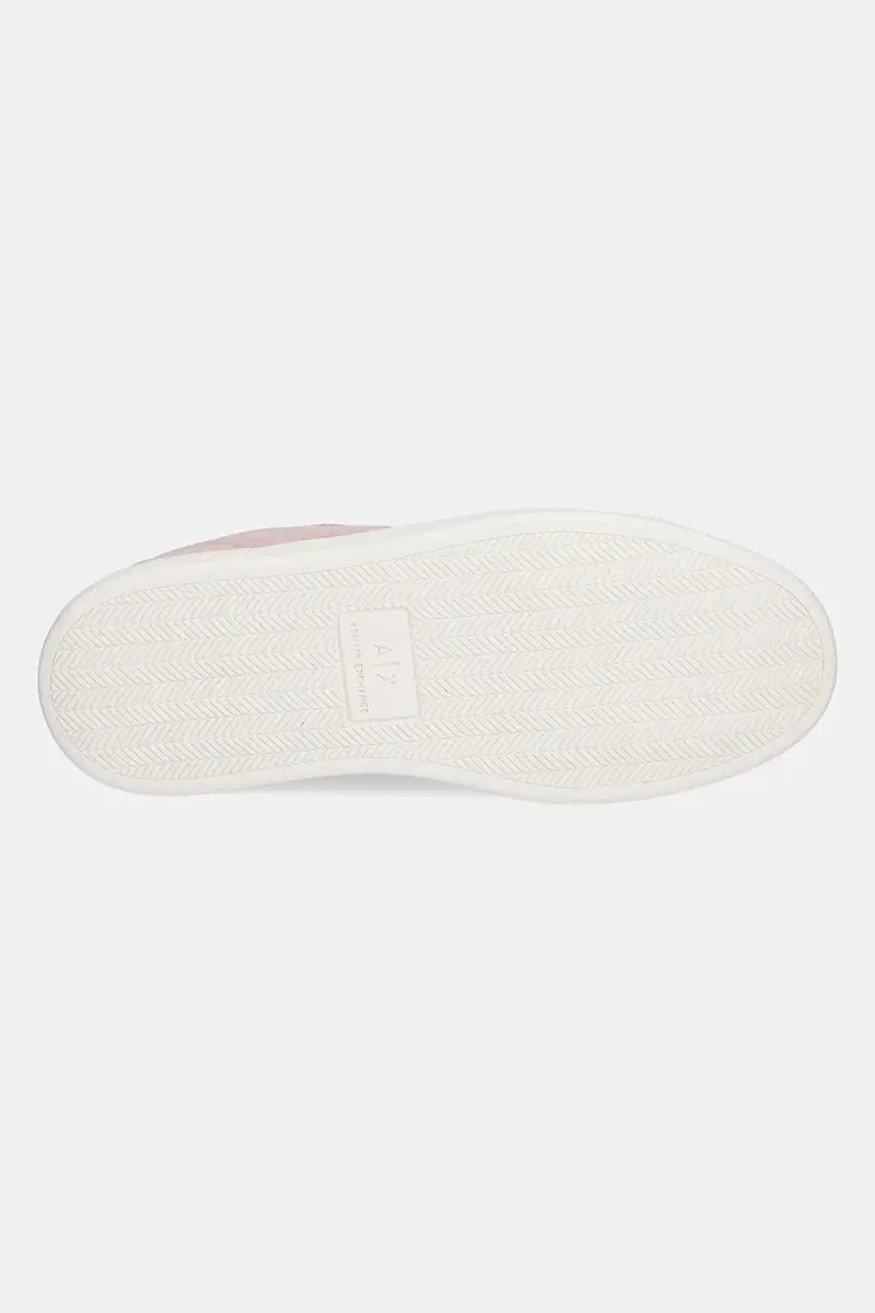 sneakers in camoscio donna colore rosa XW001619 AF17445 U4012 miniatura 5