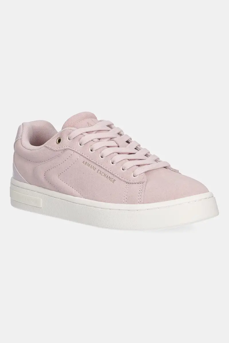 sneakers in camoscio donna colore rosa XW001619 AF17445 U4012