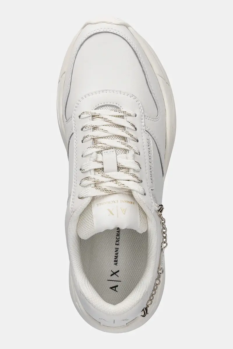 sneakers in pelle donna colore bianco XW001617 AF17443 M0107 miniatura 4