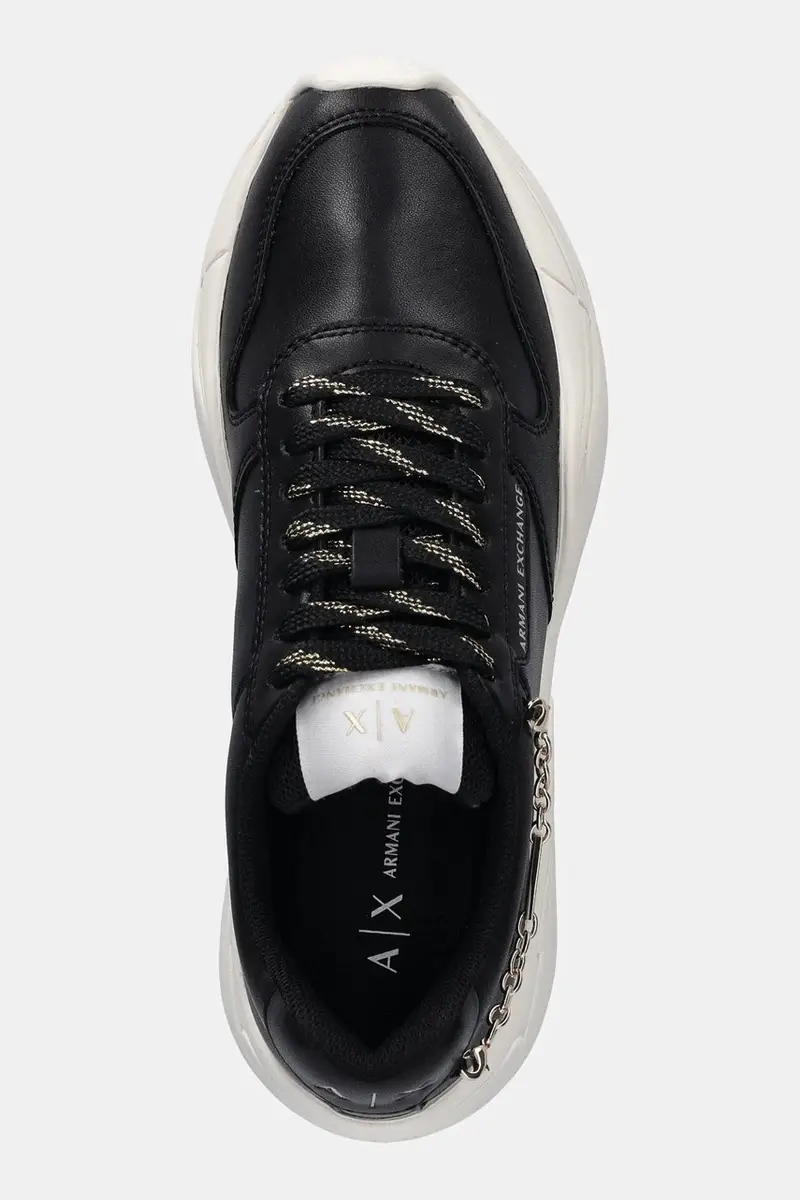 sneakers in pelle donna colore nero XW001617 AF17443 MC005 miniatura 4