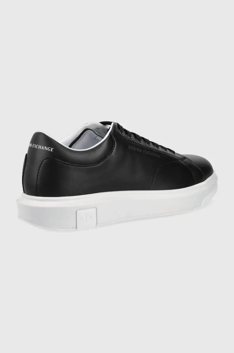 sneakers in pelle Nero miniatura 2