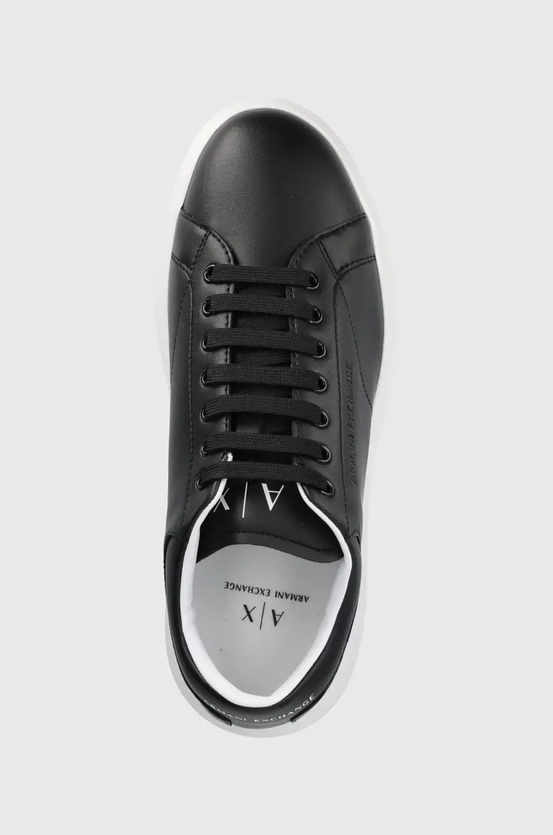 sneakers in pelle Nero miniatura 4