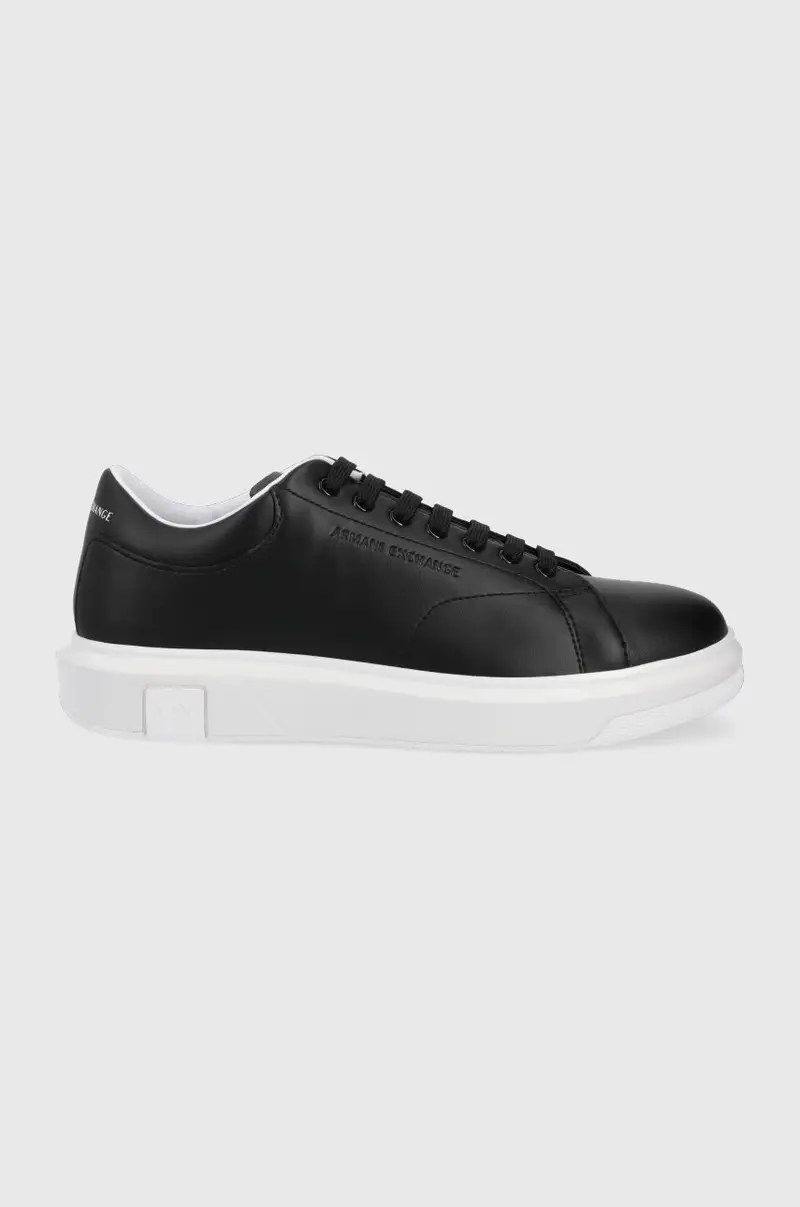 sneakers in pelle Nero
