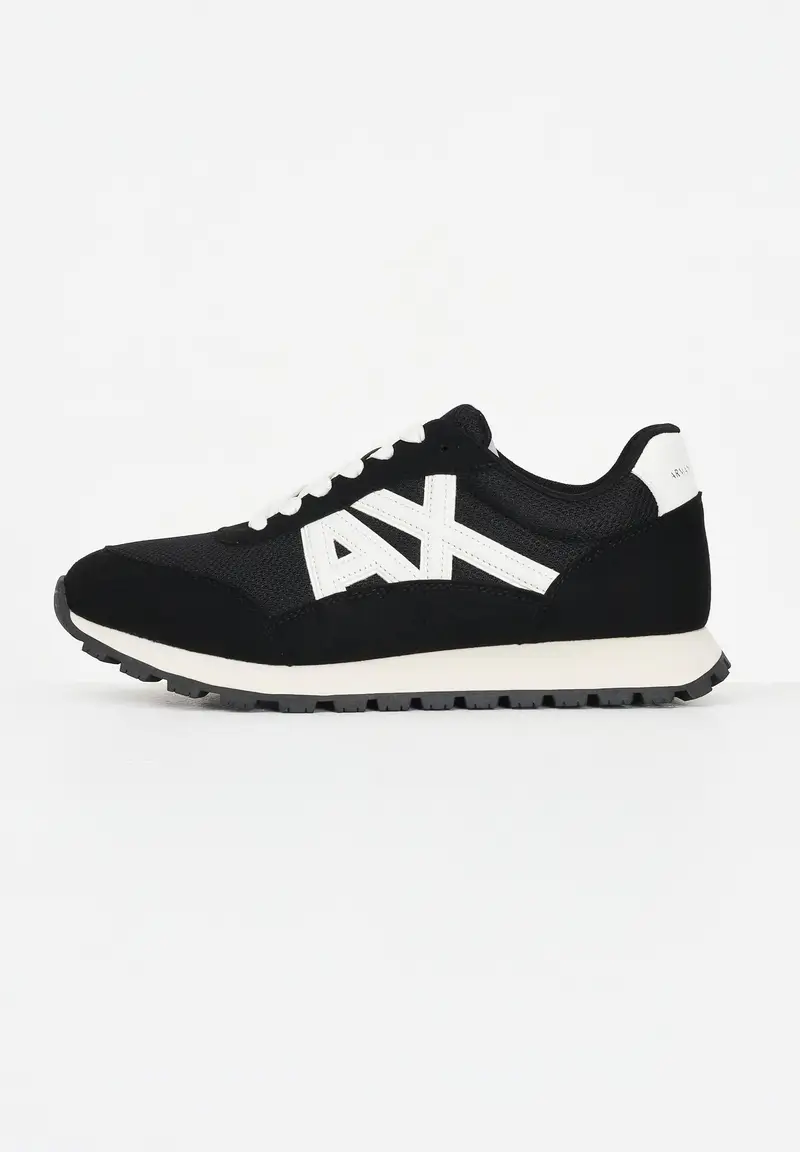 ARMANI EXCHANGE Sneakers nere da uomo con logo AX