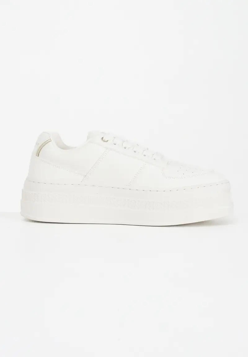 ARMANI EXCHANGE Sneakers panna da donna con logo miniatura 2