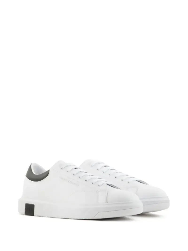 Sneakers Uomo in Pelle BIANCO miniatura 3