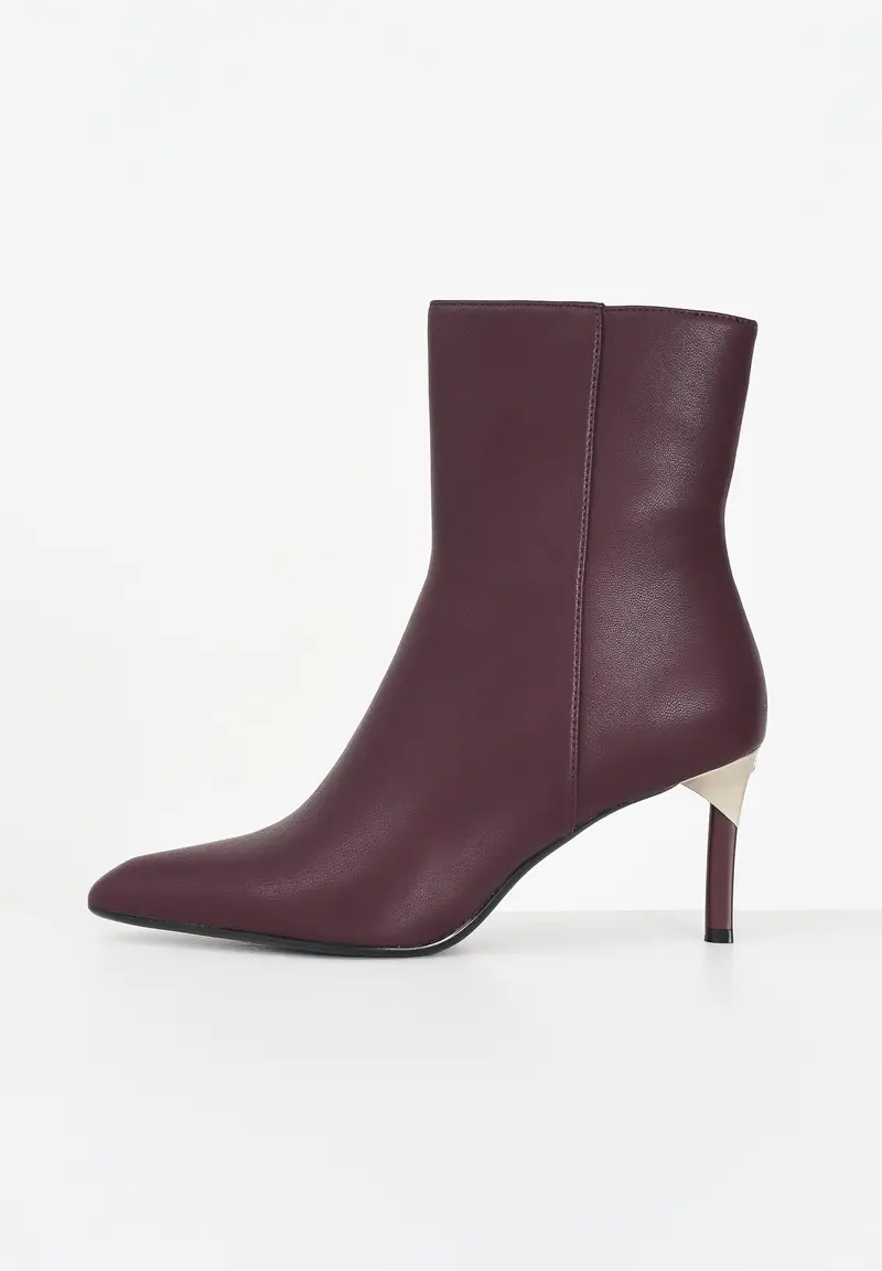 ARMANI EXCHANGE Stivaletti bordeaux da donna con dettaglio logo
