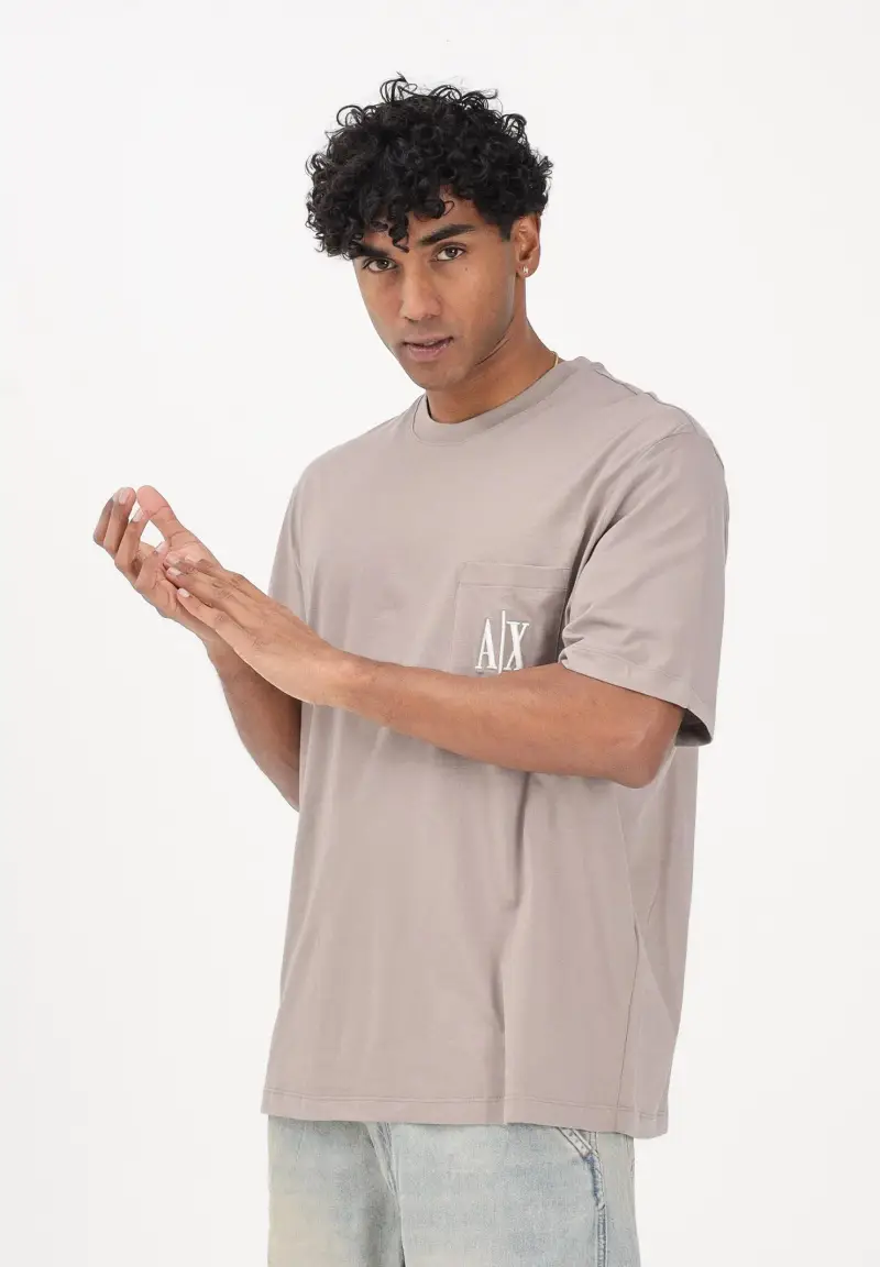 Armani Exchange T-shirt Uomo Beige 4245986 miniatura 2
