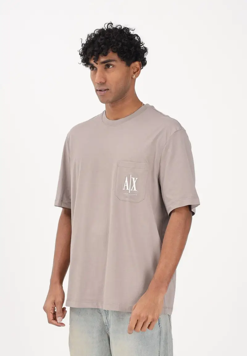 Armani Exchange T-shirt Uomo Beige 4245986