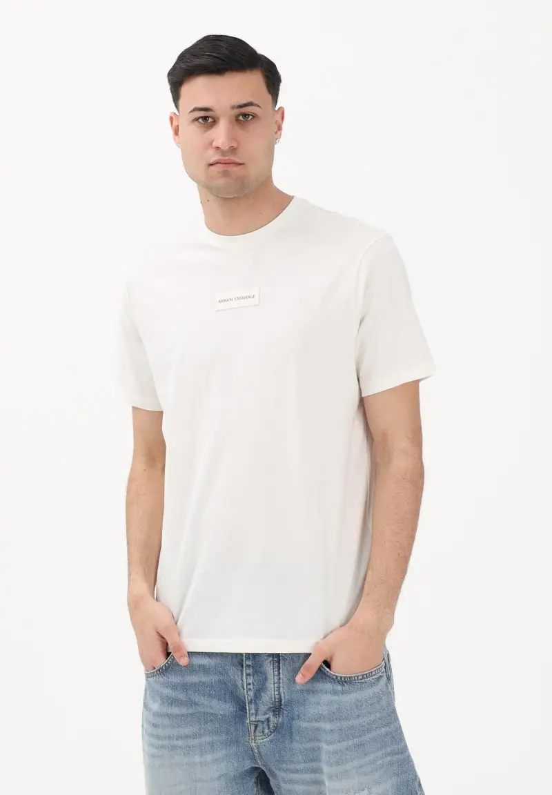 Armani Exchange T-shirt Uomo Bianco 4192162 miniatura 2