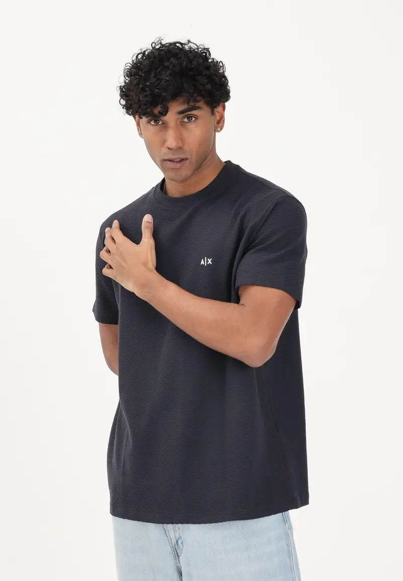 Armani Exchange T-shirt Uomo Blu 4267734 miniatura 2